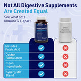 AgeImmune producto en escena de estilo de vida que transmite bienestar digestivo