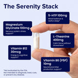 AgeImmune ingredientes principales: L-Theanine y 5-HTP para apoyo