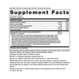 Ageless Male etiqueta de ingredientes indicando formulación sin estimulantes