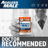 Ageless Male tabletas en mano para evidenciar dosis y facilidad de uso