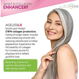 AgelessLX mujer activa bebiendo batido tras entrenamiento, apoyo muscular