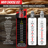 agobi etiqueta con información nutricional y garantía de calidad
