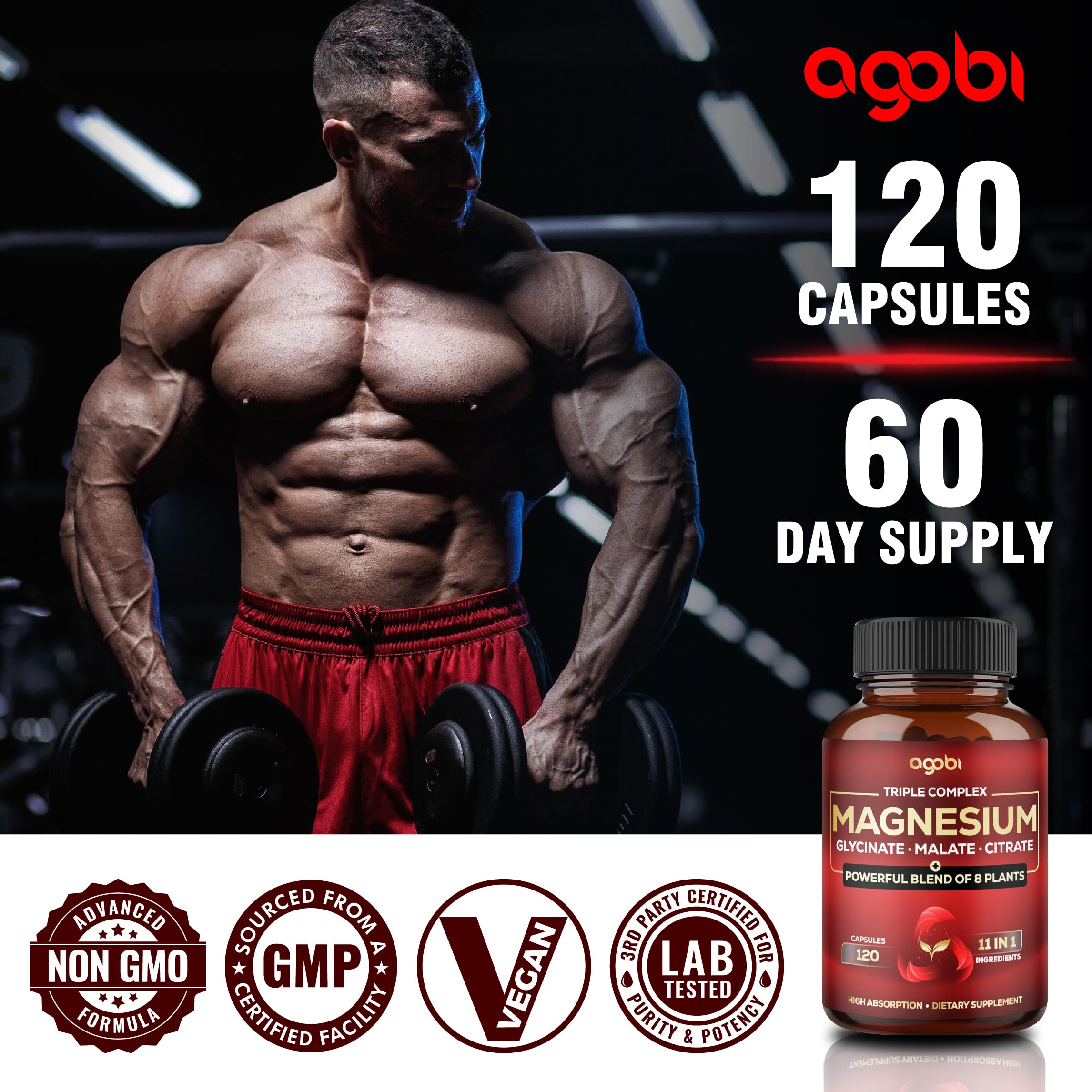 agobi etiqueta nutricional mostrando lista de magnesio y superalimentos