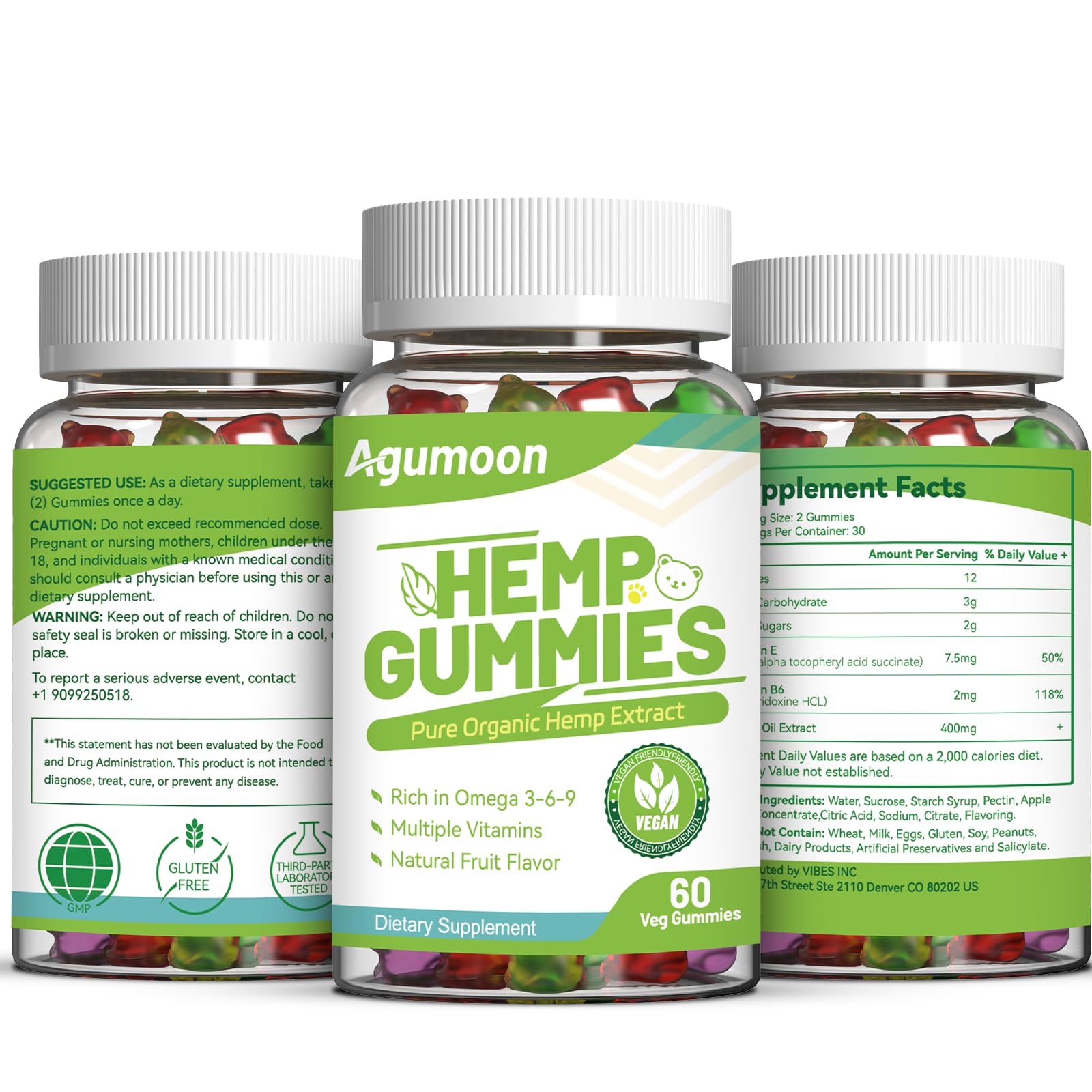 Agumoon escena lifestyle relajada con gominolas para uso diario