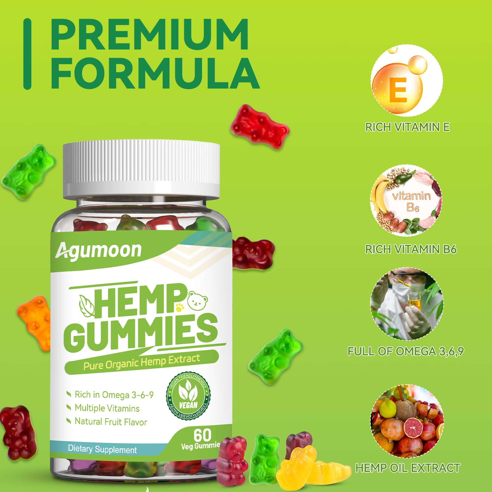 Agumoon mano sosteniendo gominola para visualizar tamaño útil