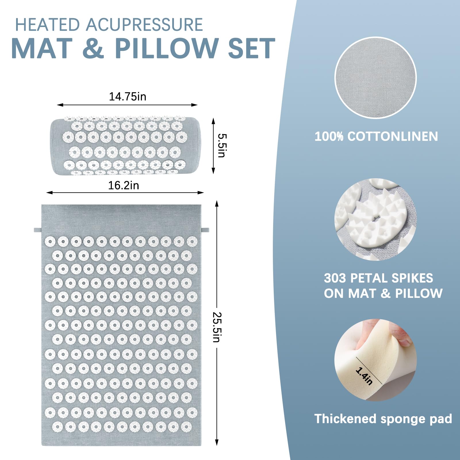 AICNLY almohada con pétalos ofreciendo soporte cervical cómodo