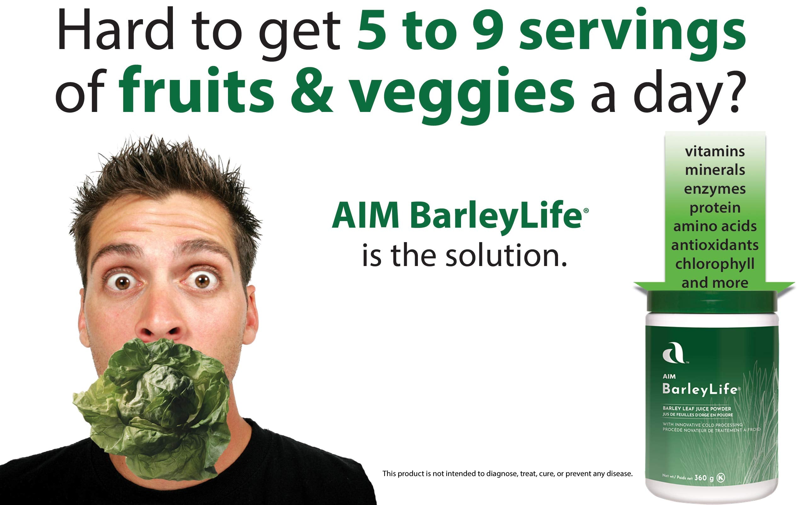 AIM BarleyLife en cocina estilo de vida mostrando uso diario