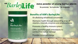 AIM BarleyLife mezclado en batido vegetal listo para consumir