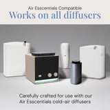 Air Esscentials en difusor dentro de salón ofreciendo ambiente fresco y profesional