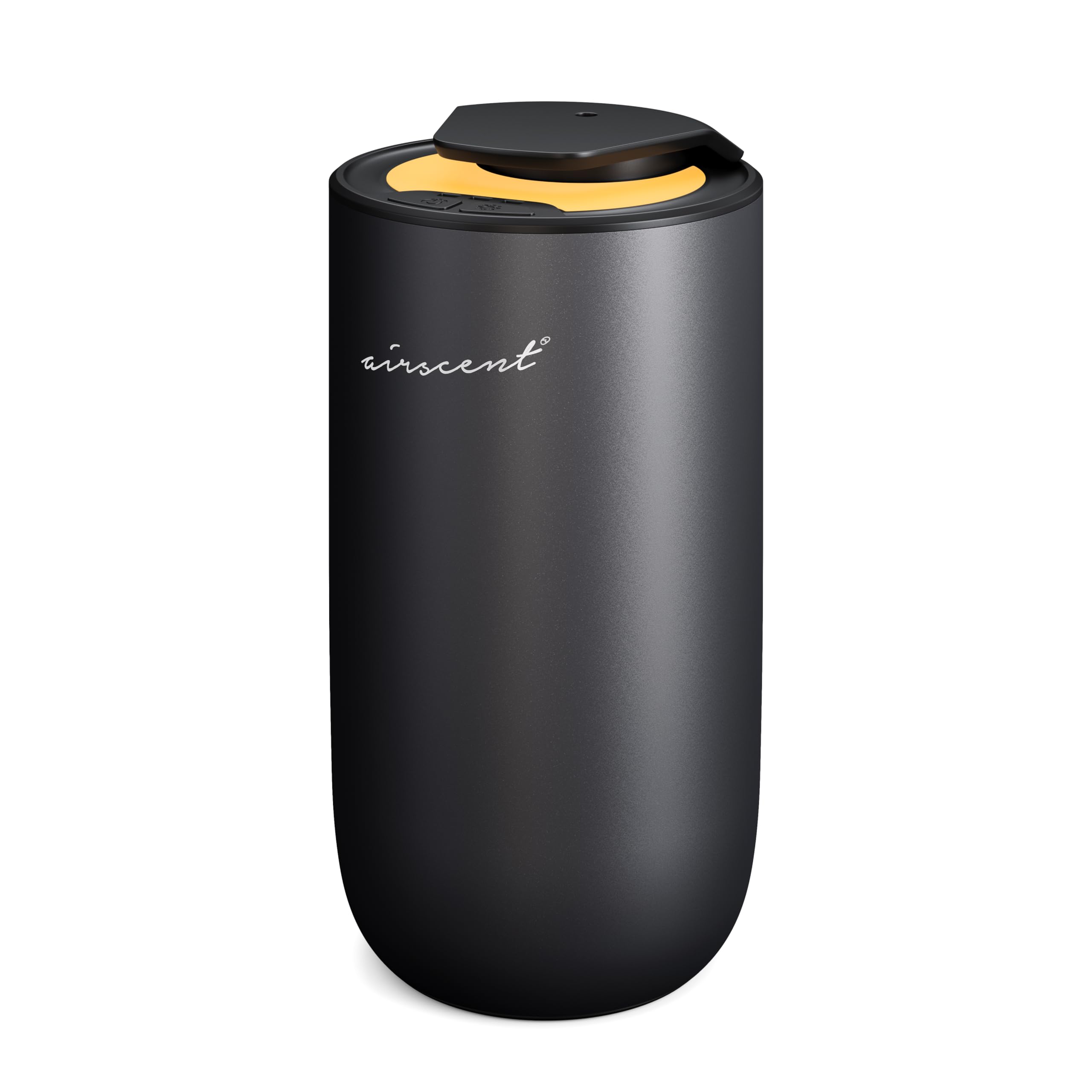 Air-Scent difusor mini frontal en negro mostrando diseño compacto y elegante