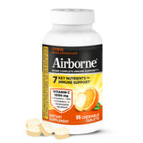 Airborne caja frontal mostrando 96 tabletas y beneficio de conveniencia