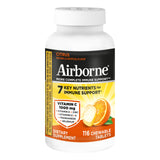 Airborne envase abierto con 116 tabletas para almacenamiento prolongado