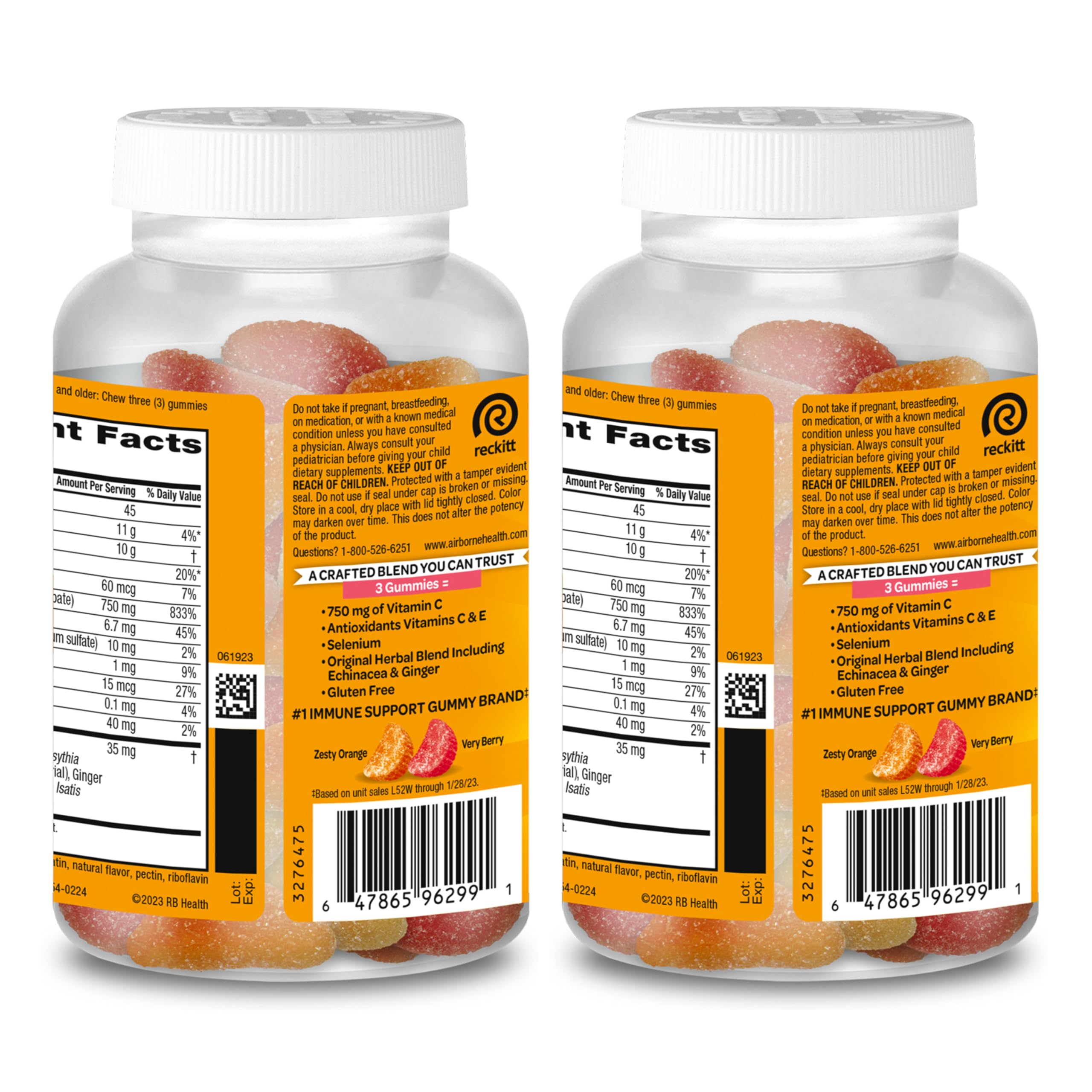 Airborne frasco con tapa sellada que conserva frescura y potencia