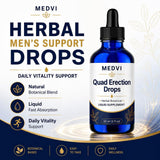 Aireva MEDVI Quad Drops etiqueta en detalle con ingredientes y instrucciones