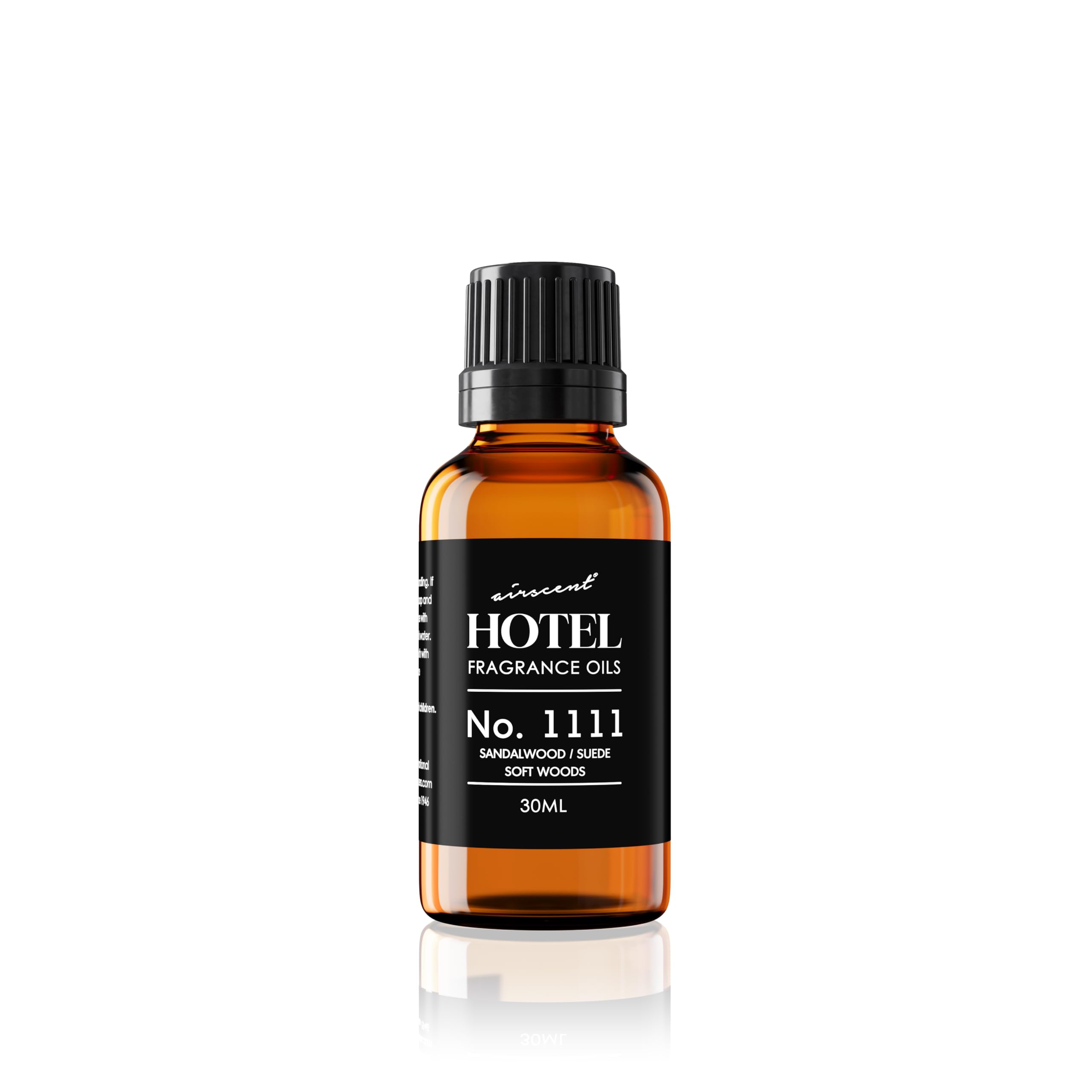 Air-Scent frasco frontal mostrando etiqueta y volumen 30 mL, calidad confiable