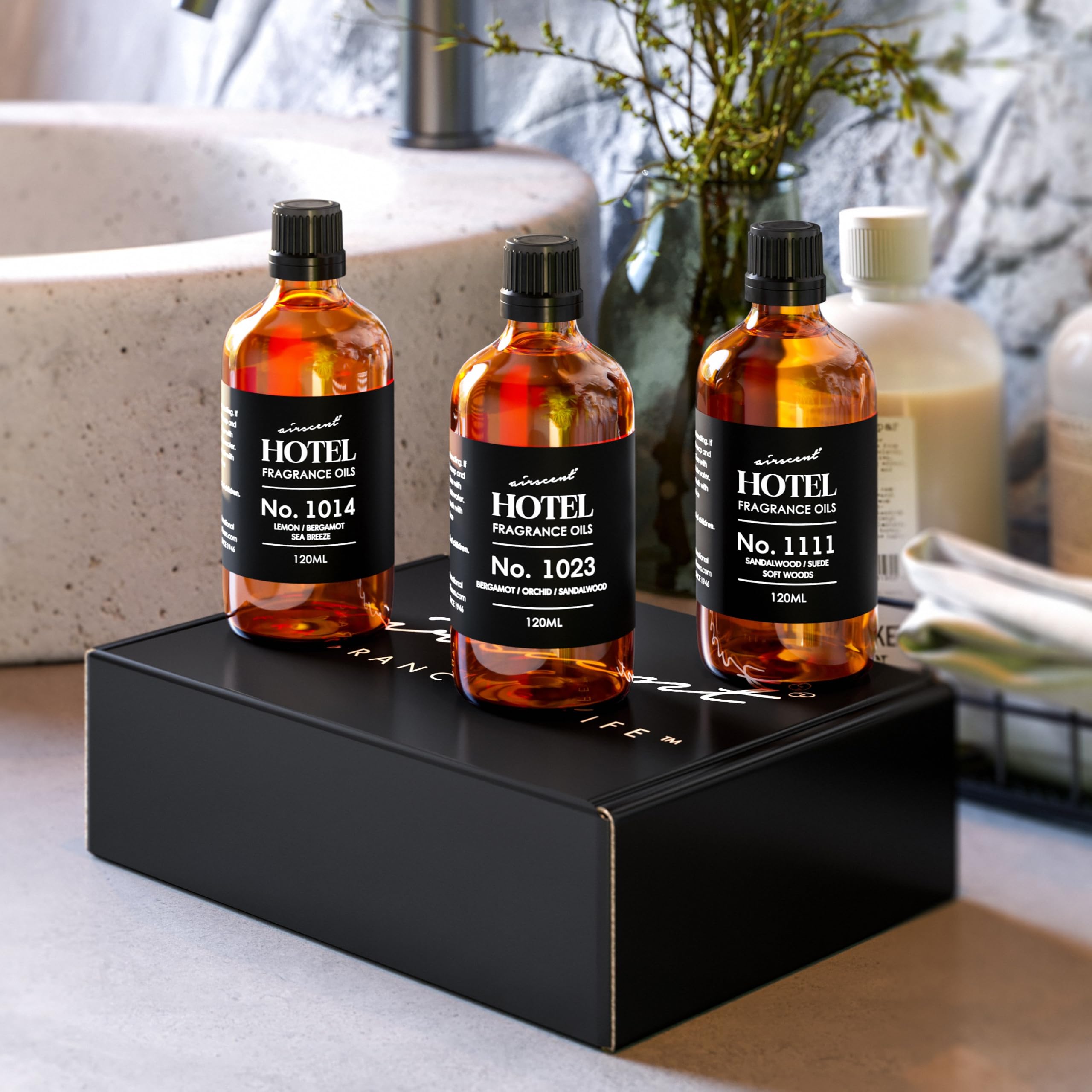 Air-Scent aceite en difusor ultrasónico mostrando uso doméstico fácil