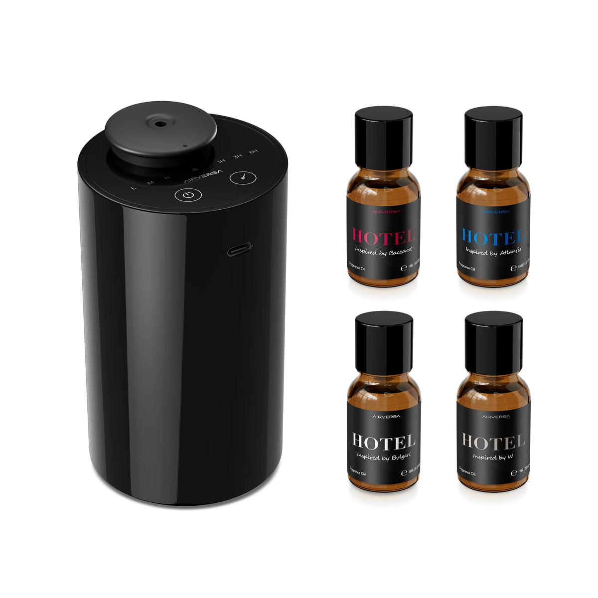 Airversa difusor AN6 vista frontal elegante y compacto que optimiza aroma