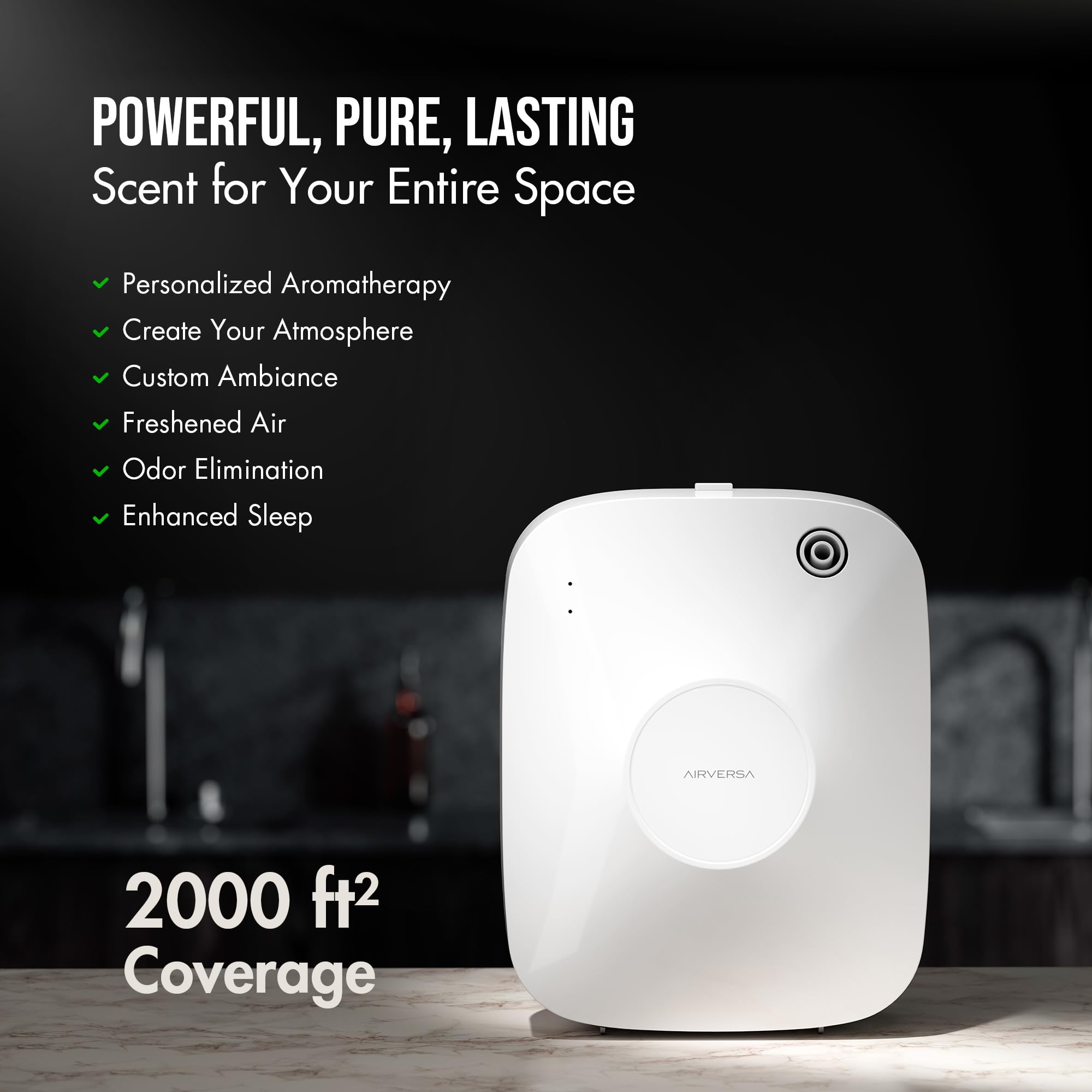 Airversa frascos de fragancia 100ml primer plano destacando recarga fácil