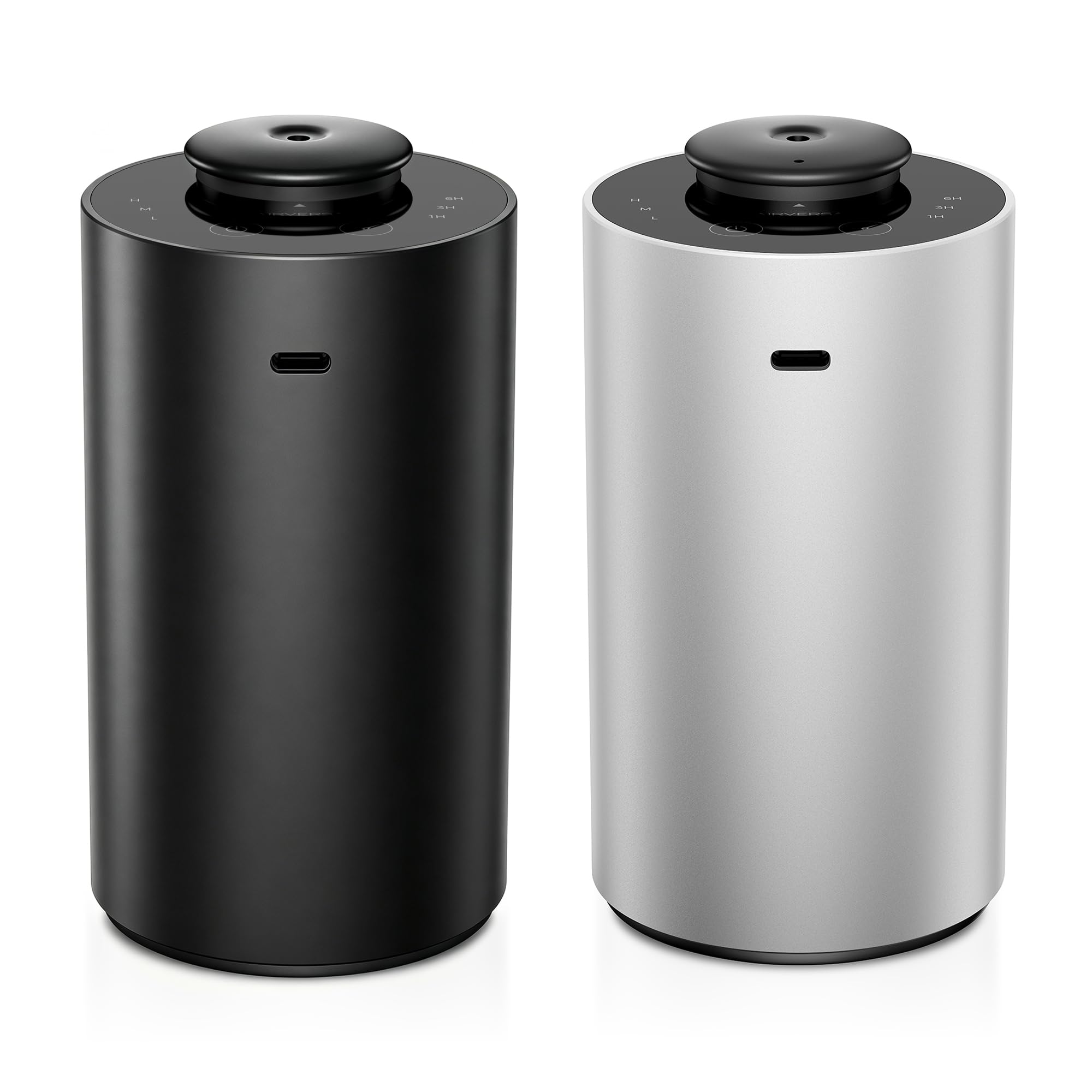 Airversa difusor ANX frontal mostrando diseño negro y plateado y apariencia premium
