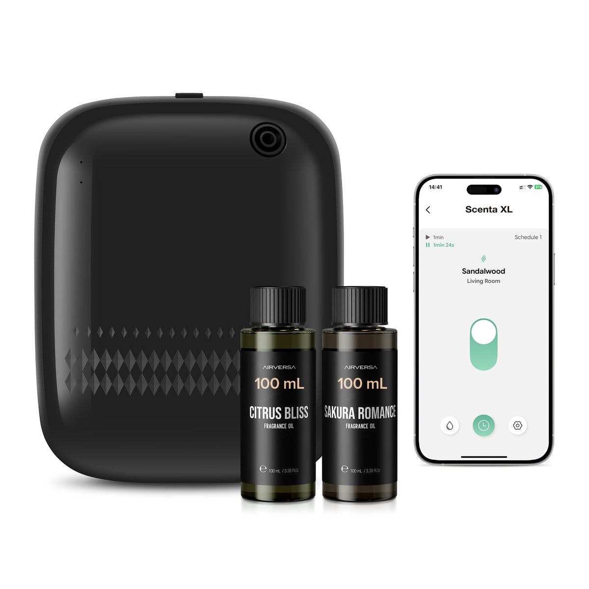 Airversa Scenta XL frontal mostrando diseño elegante y control sencillo