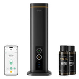 Airversa vista frontal del difusor elegante con acabado metálico y beneficio estético