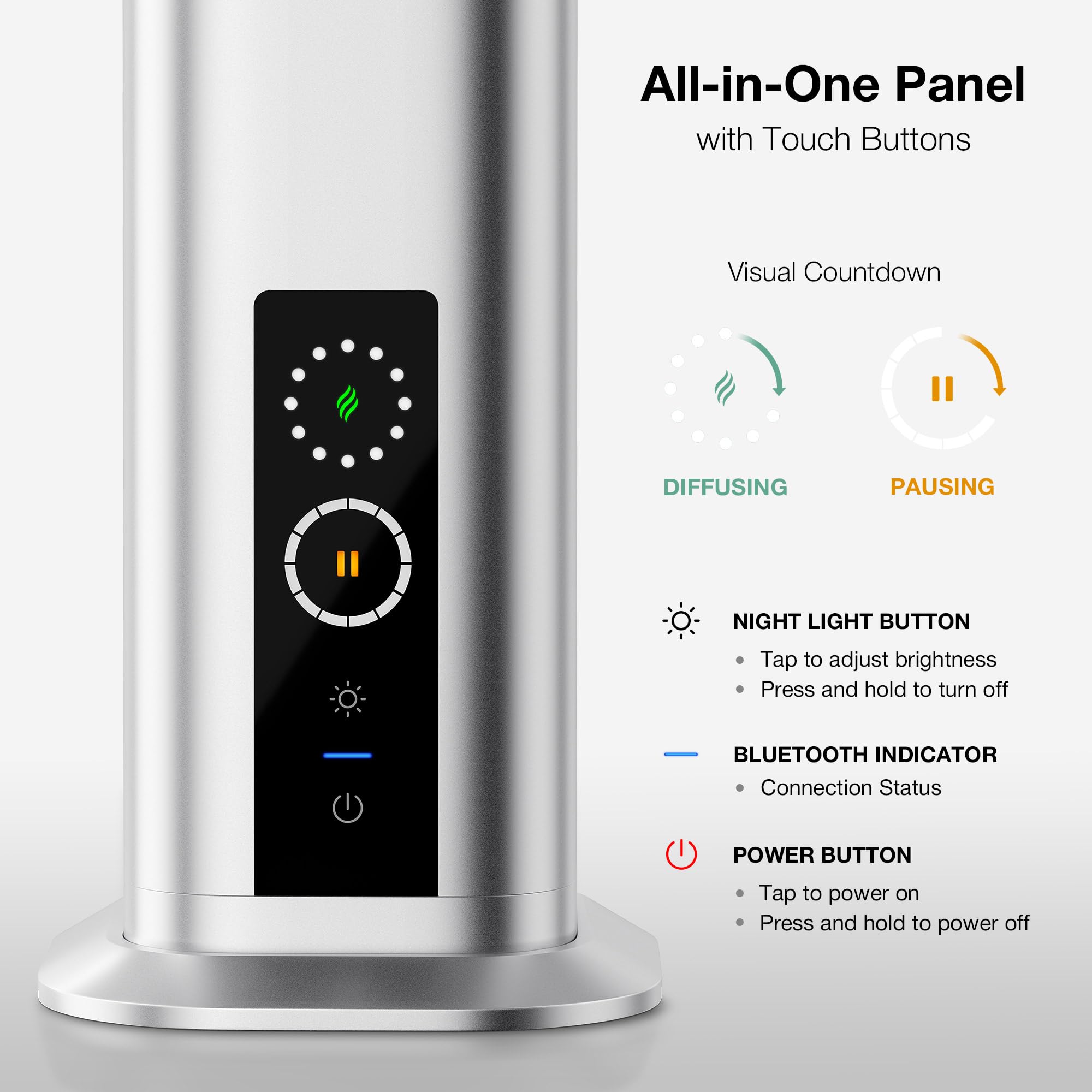 Airversa en oficina dispersando aroma silencioso para ambiente acogedor