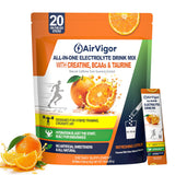 AirVigor frente del empaque mostrando sobres y beneficios visibles