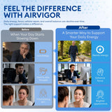 AirVigor primer plano de la textura liposomal que sugiere mejor absorción