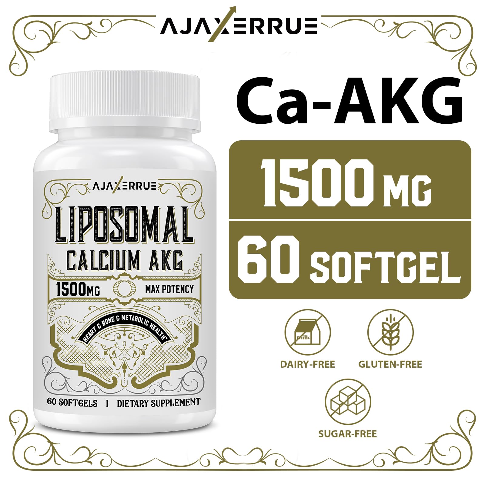 AJAXERRUE cápsulas en taza indicando porción diaria práctica