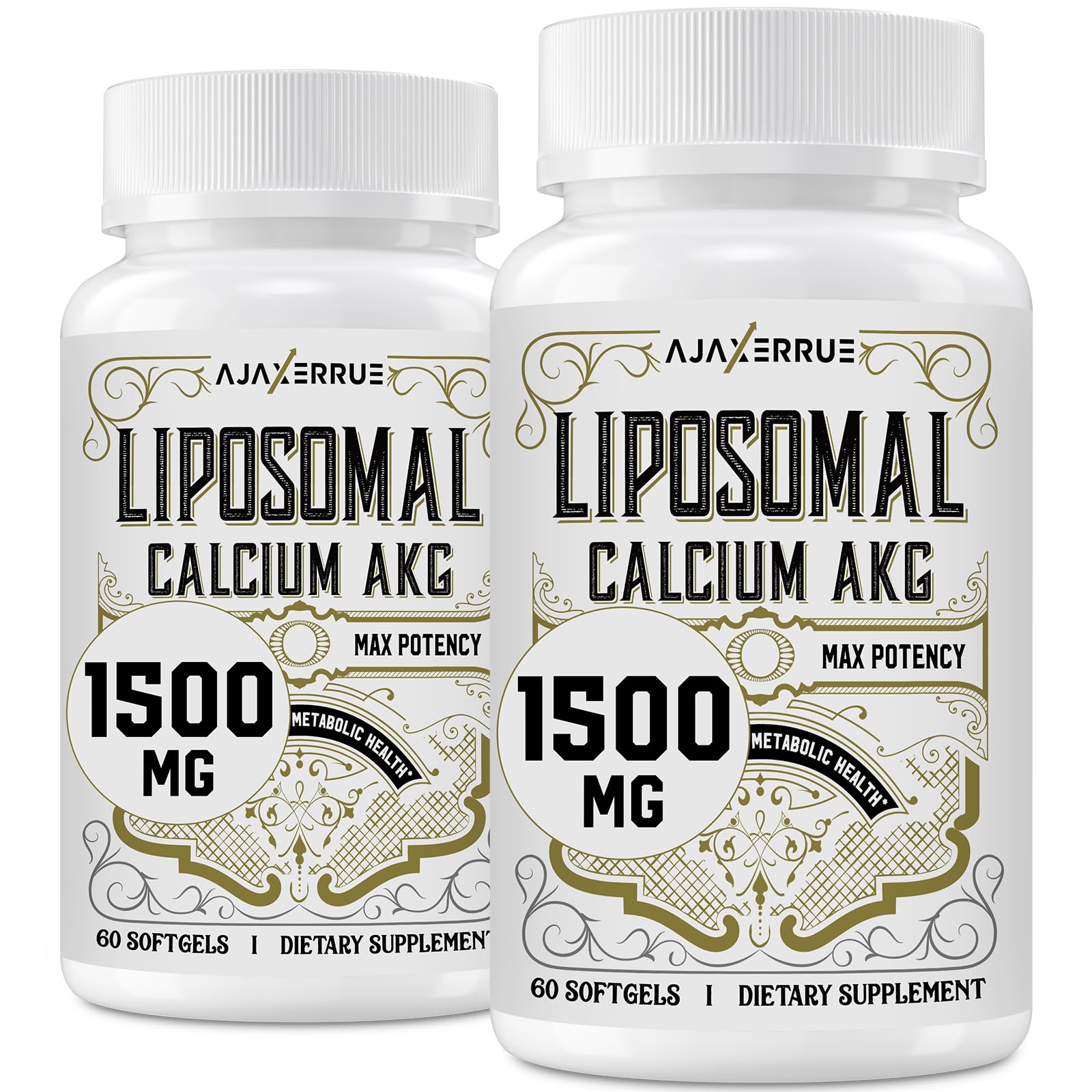 AJAXERRUE frontal del envase liposomal mostrando el diseño y beneficios