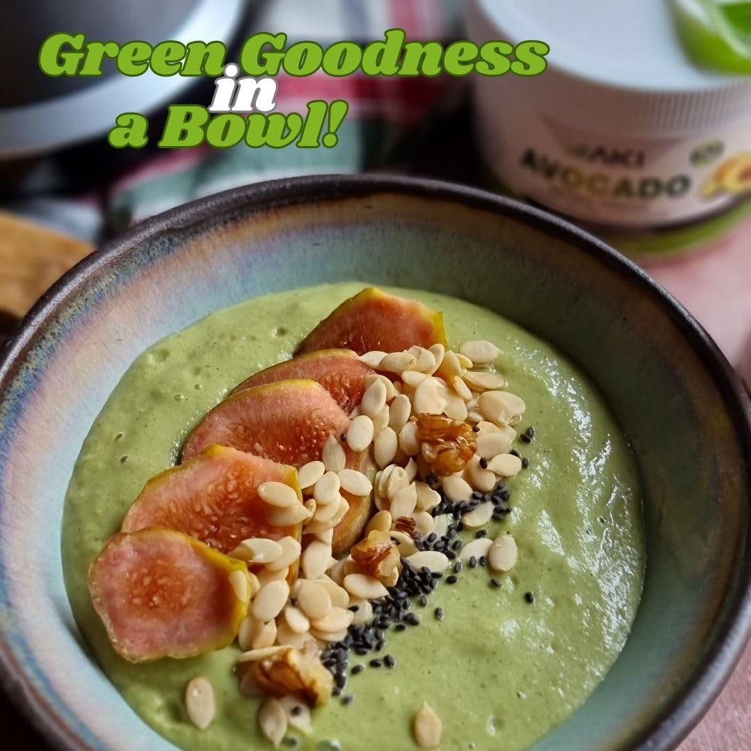 AKI ORGANIC polvo de aguacate espolvoreado en yogur para más cremosidad