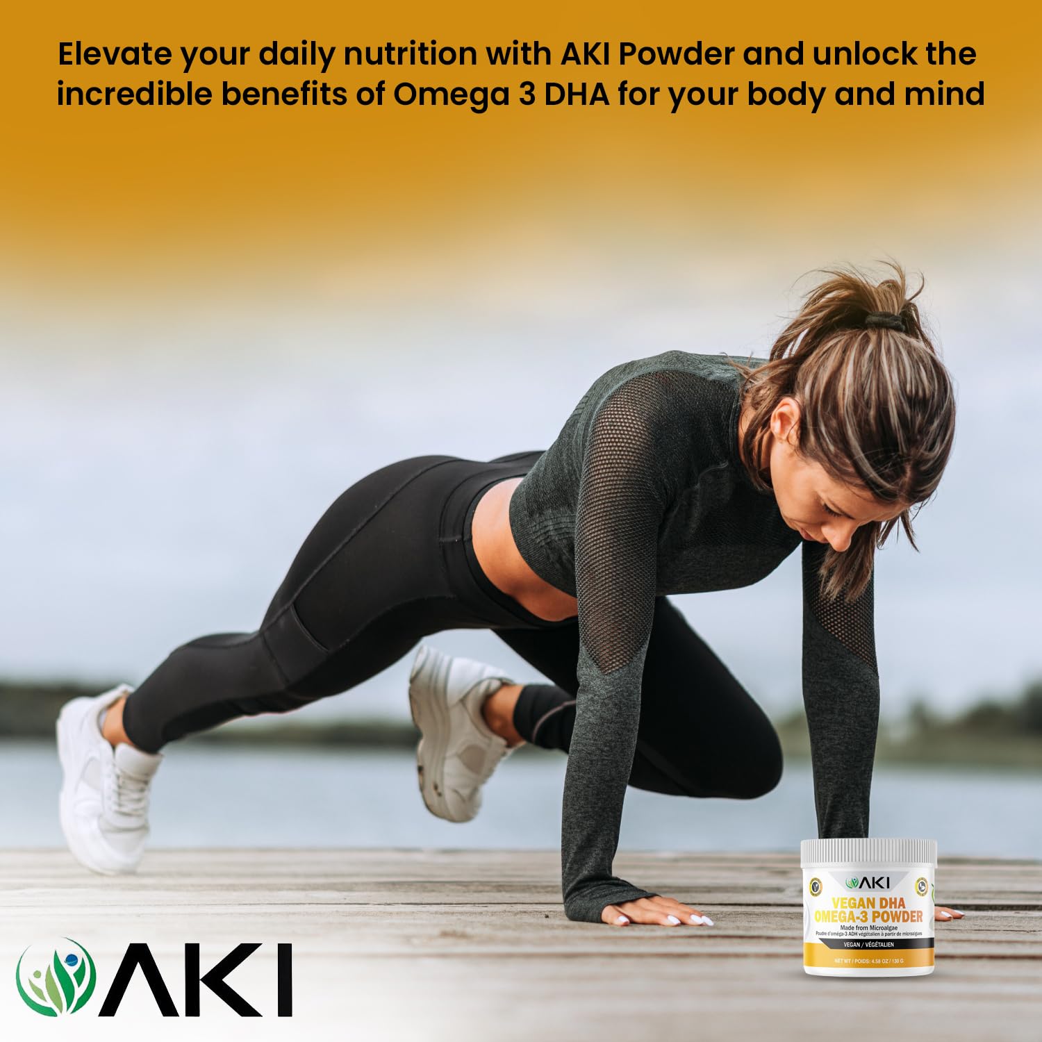 AKI ORGANIC dosificador 6.5 ml para medir 220 mg de DHA por porción
