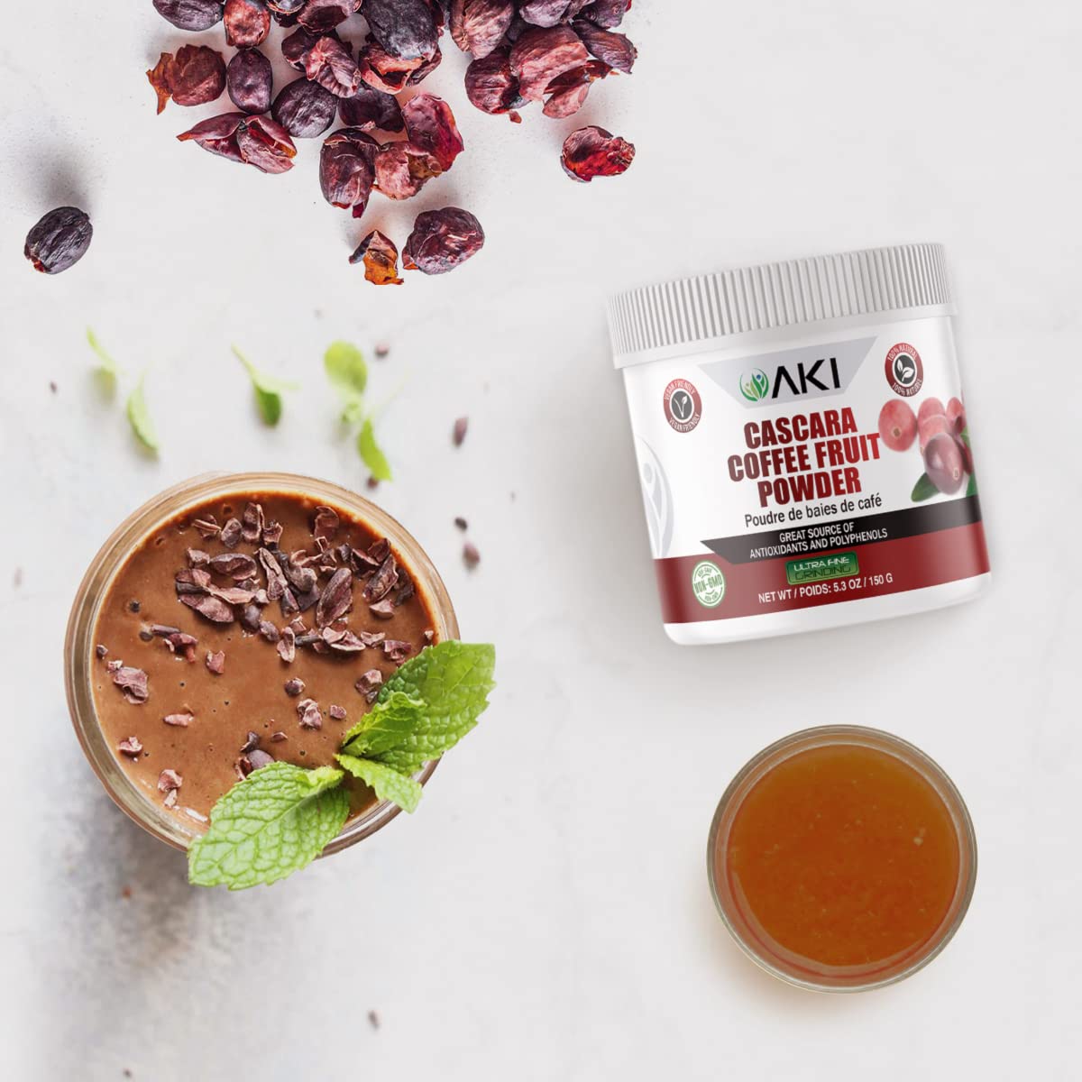 AKI ORGANIC masa horneada con polvo mezclado añade sabor nutritivo