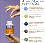 AKKA botella junto a objeto de referencia para escala visual