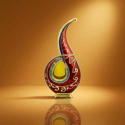 Al Haramain botella junto a mano para comparar tamaño de 0,67 oz