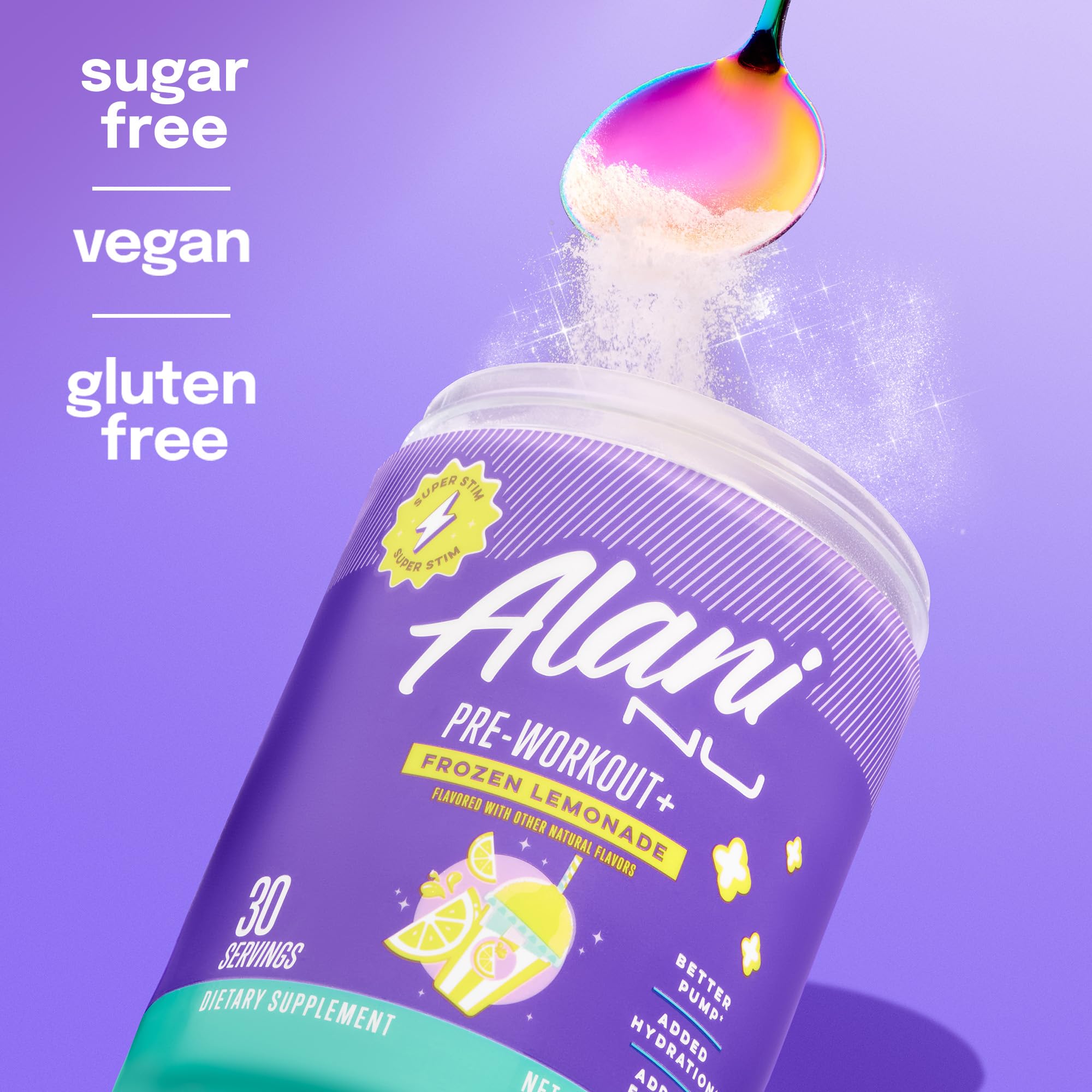 Alani Nu estilo de vida exterior con botella, sabor cítrico para entrenamiento al aire libre