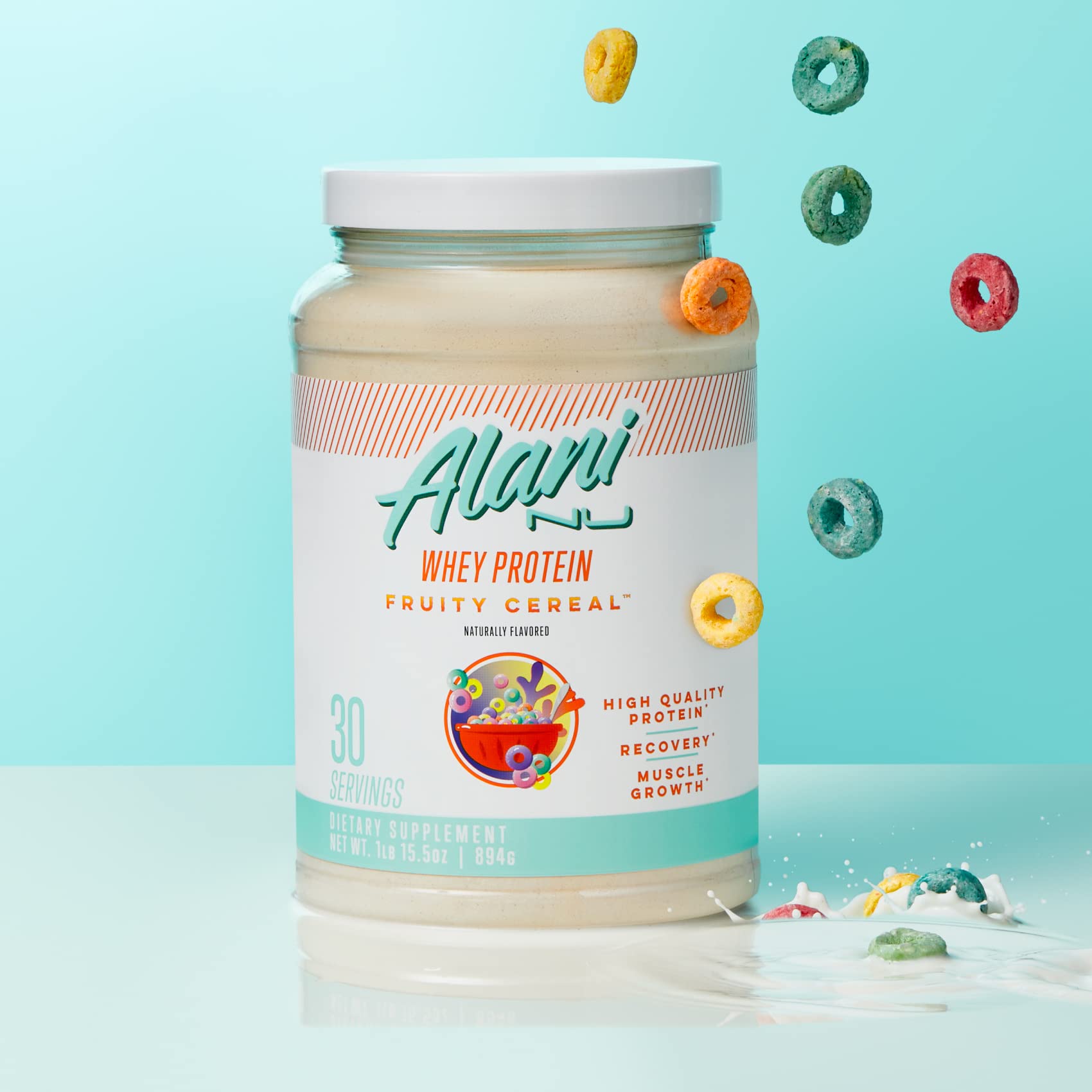 Alani Nu frasco en cocina con frutas, uso cotidiano y sabor disfrutable