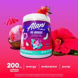 Alani Nu etiqueta con ingredientes clave para transparencia y dosificación