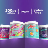 Alani Nu preentreno en vaso siendo mezclado, energía y preparación rápida