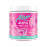 Alani Nu frente del envase mostrando sabor Pink Slush y beneficios energéticos