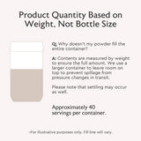 Alaya Naturals producto en mesa junto a taza y frutas, estilo de vida saludable