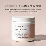Alaya Naturals textura del polvo en cucharada, fácil de mezclar y absorber