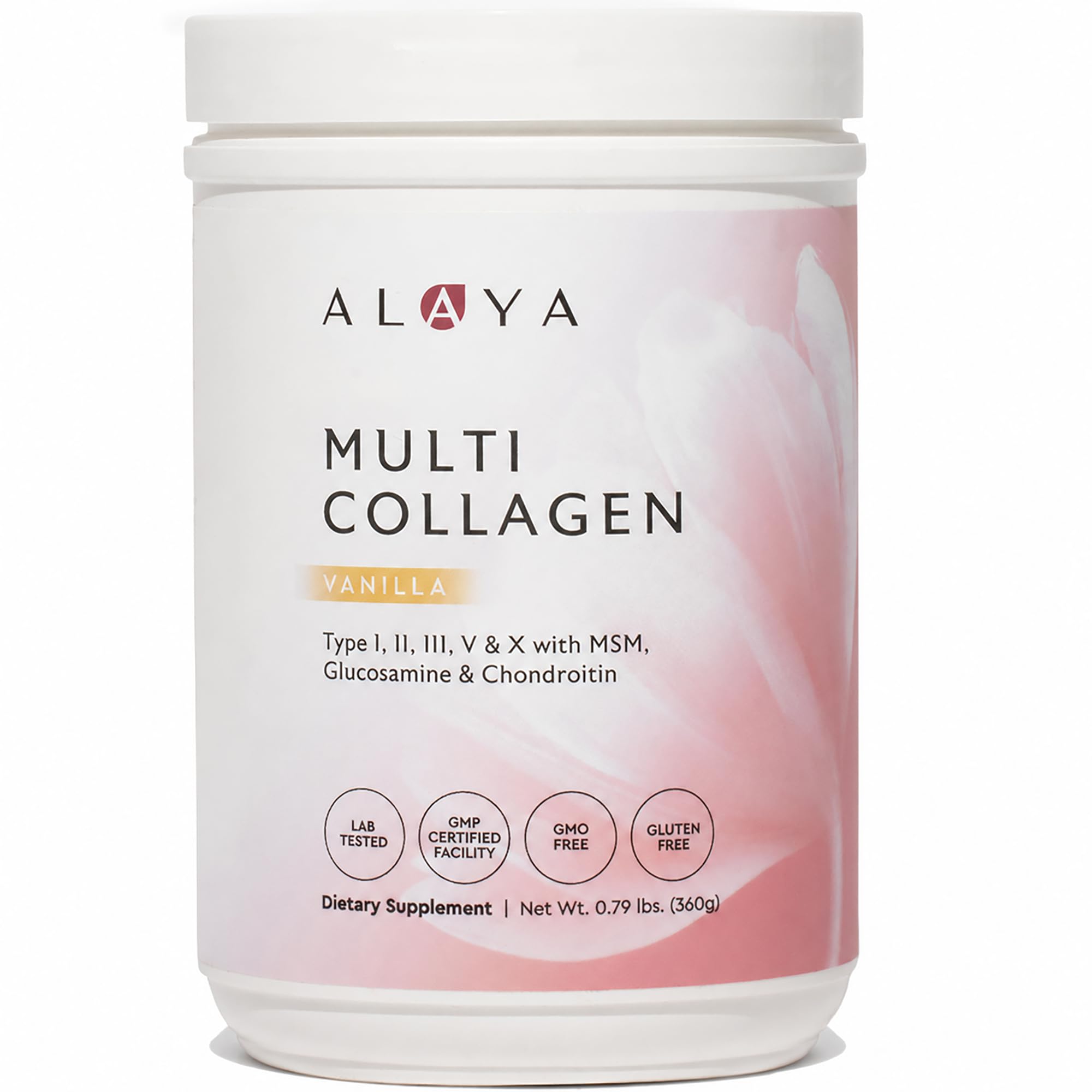 Alaya Naturals frente del empaque mostrando diseño y sabor vainilla