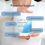 Alaya Naturals comparación de tamaño con cucharita, control de porciones