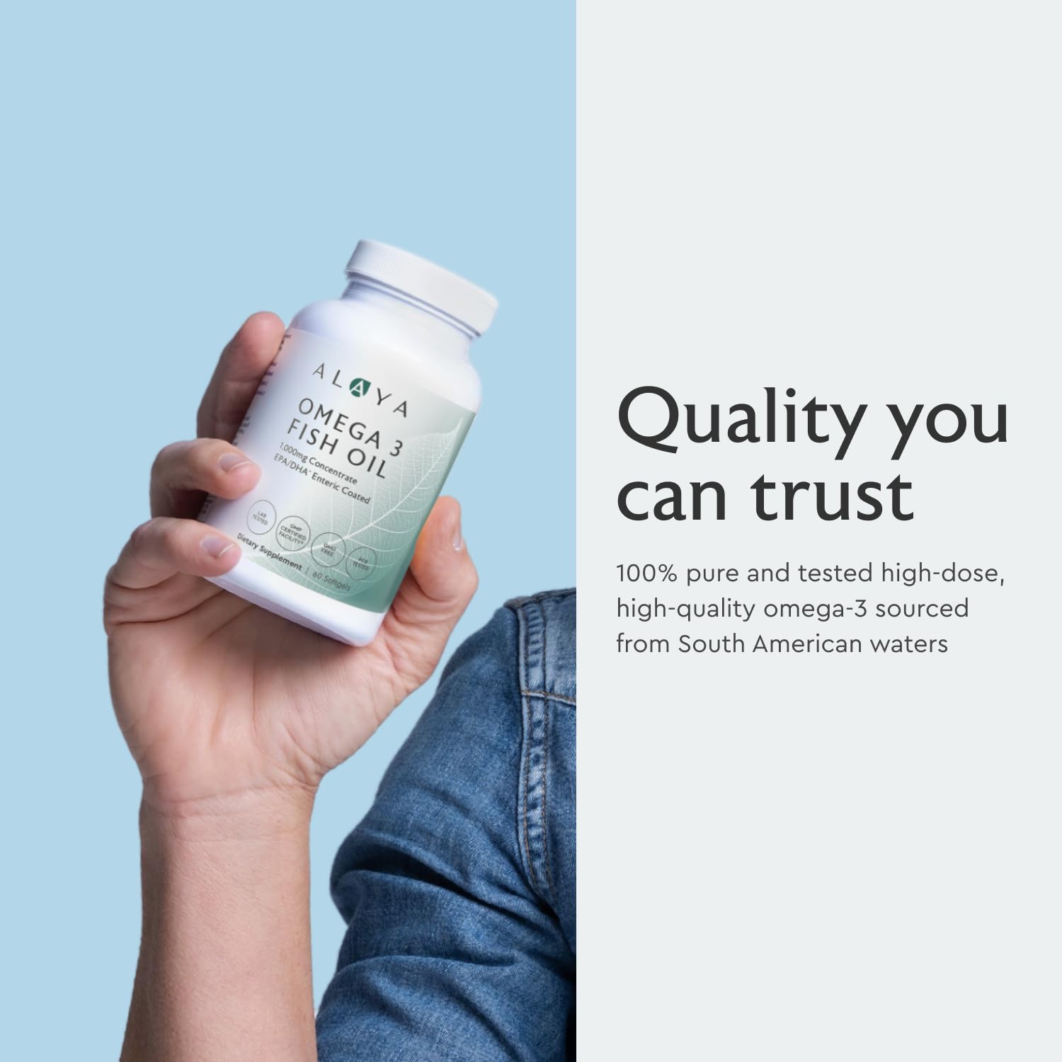 Alaya Naturals en cocina junto a alimentos saludables como apoyo dietético