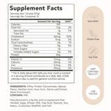 Detalle de etiqueta Alaya Naturals con información nutricional y BCAA
