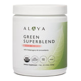 Alaya Naturals envase frontal mostrando sello USDA Organic y sabor Mixed Berry