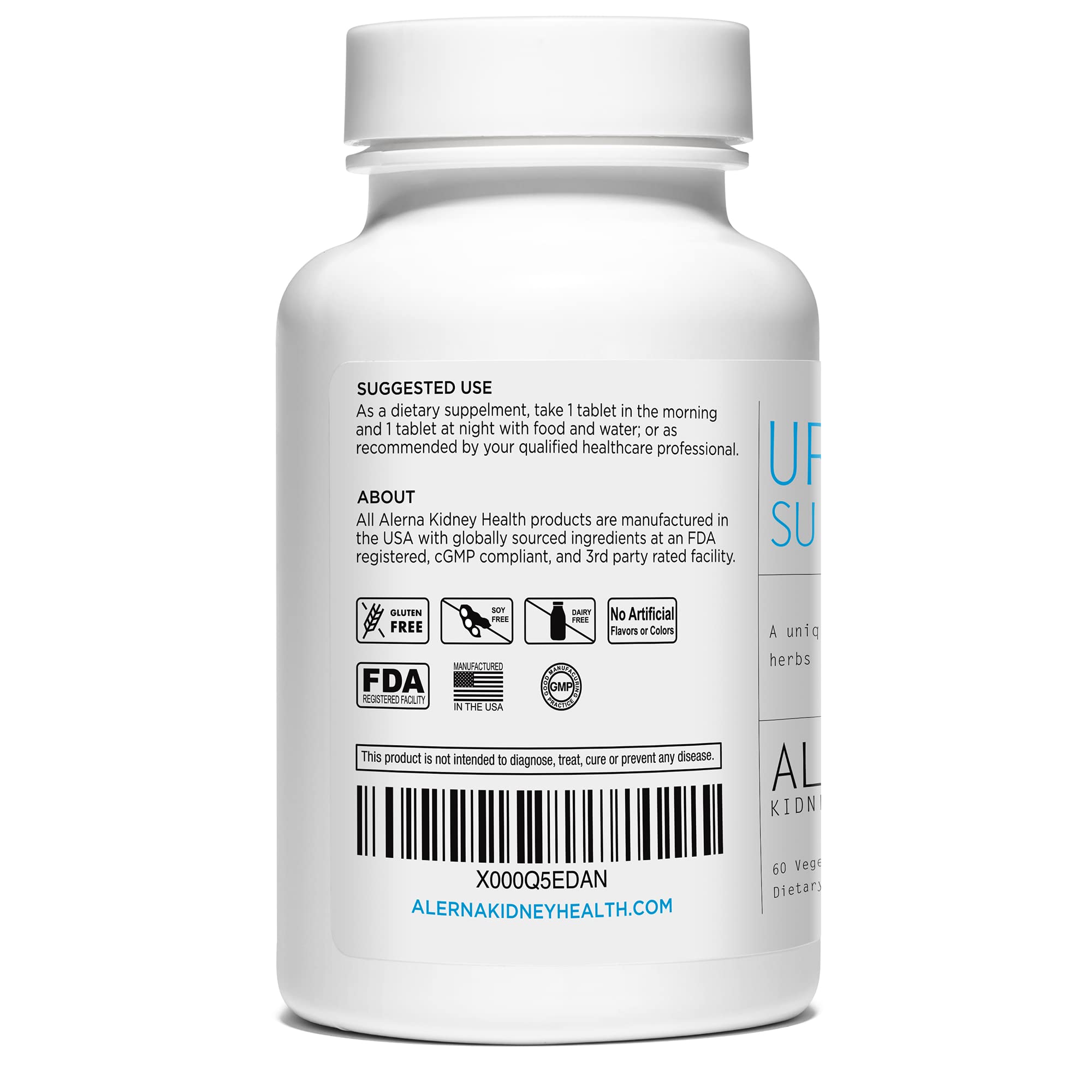 Alerna Kidney Health ingredientes naturales: cereza ácida y apio frescos
