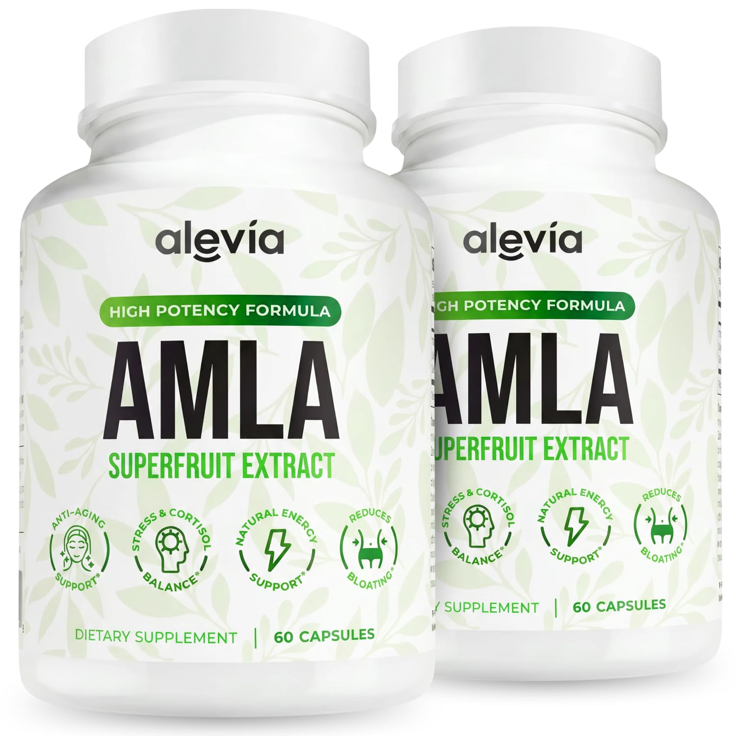 Alevia envase frontal de Amla Superfruit 1000 mg mostrando etiqueta y cantidad