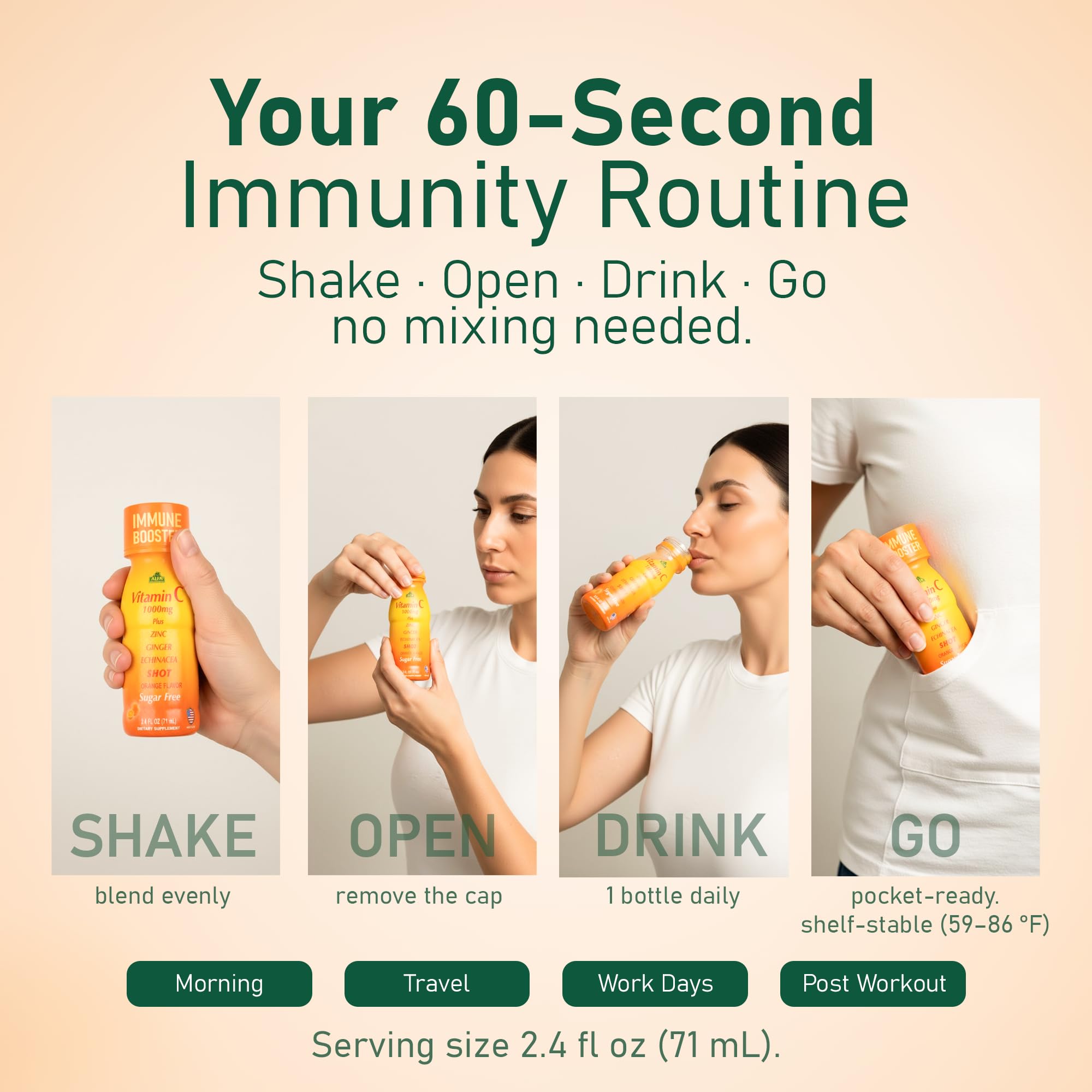 ALFA VITAMINS pack de 20 unidades que facilita uso diario y ahorro